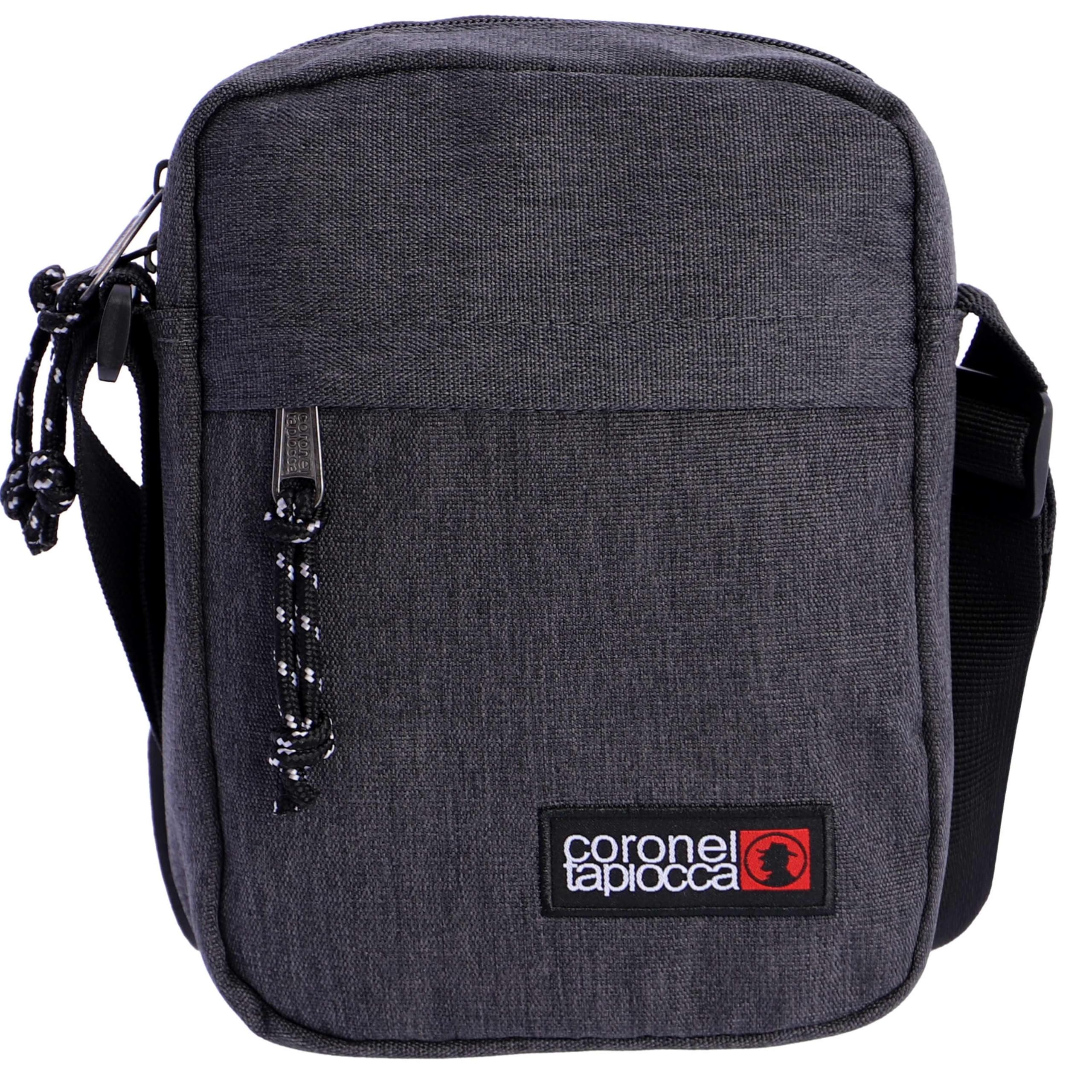 Coronel Tapioca Men's Casual Messenger Bag | Compact Messenger Bag with Multiple Compartments | Ideal for Everyday Use, Travel or Work, Grey, 17.5 x 22 x 5.5 cm, Shoulder Bag