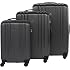 KONO Set 3 Valigie Rigide ABS Marsiglia – Leggere, Con Ruote 360° E Lucchetto – Bagaglio A Mano, Media E Grande