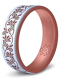 Knot Theory Floral Silicone Ring in Pearl White
