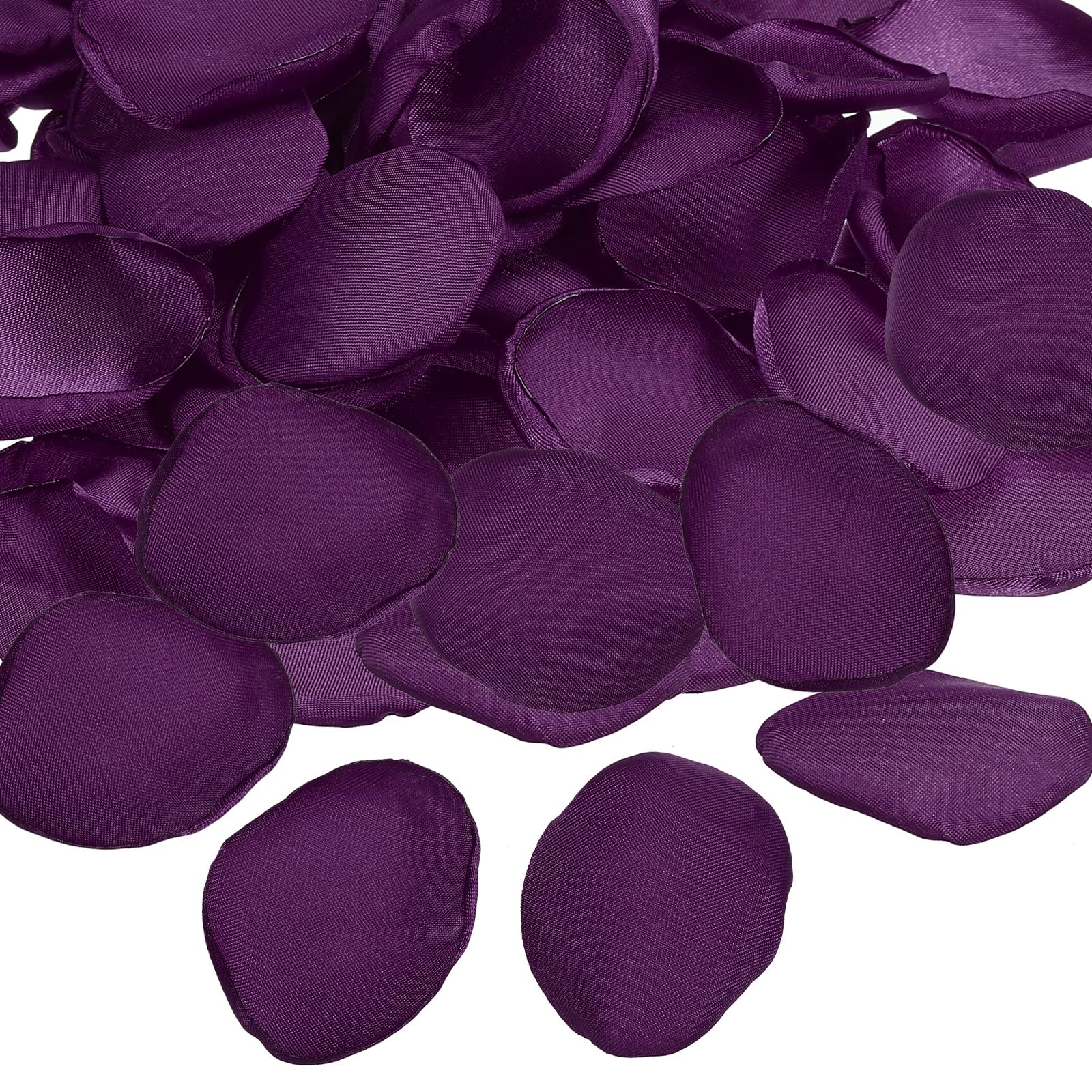 PATIKIL Silk Rose Petals, 100 Pcs Artificial Flower Petals for Wedding Decorations, Romantic Night, Aisle Scatter Petals, Purple