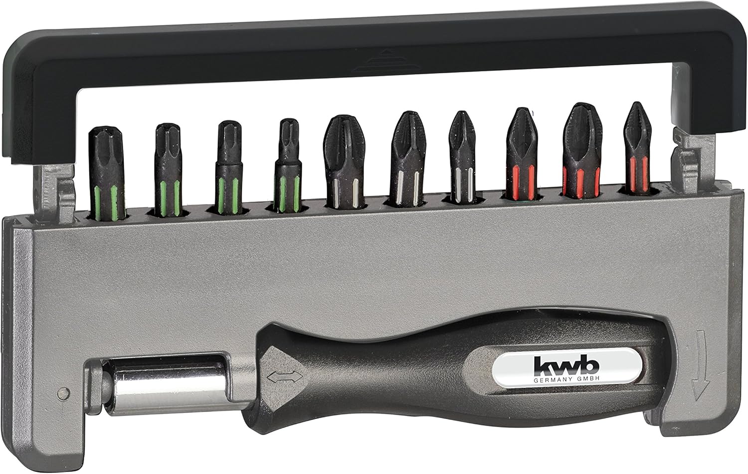 kwb 152010 Cell Phone Torsion Bit Box - 12-TLG. incl. Bit holder and handle, Multicolor, Variety pack - Image 4