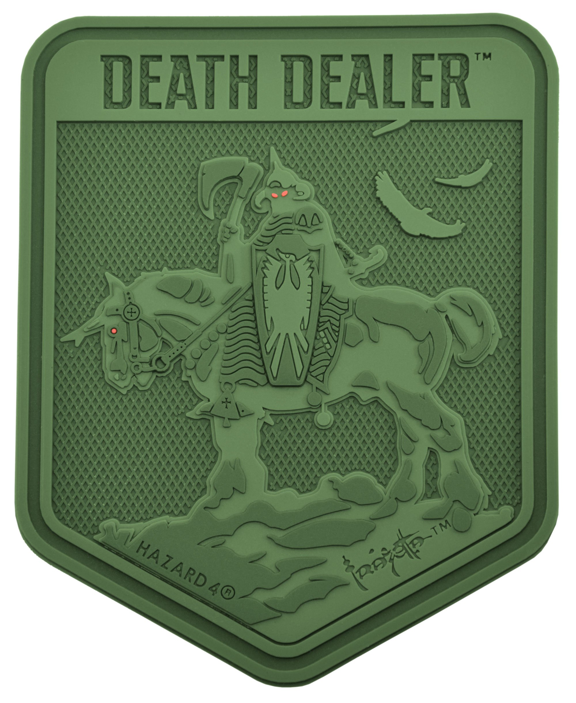 Hazard 4 Rubber Patch Death Dealer Olive