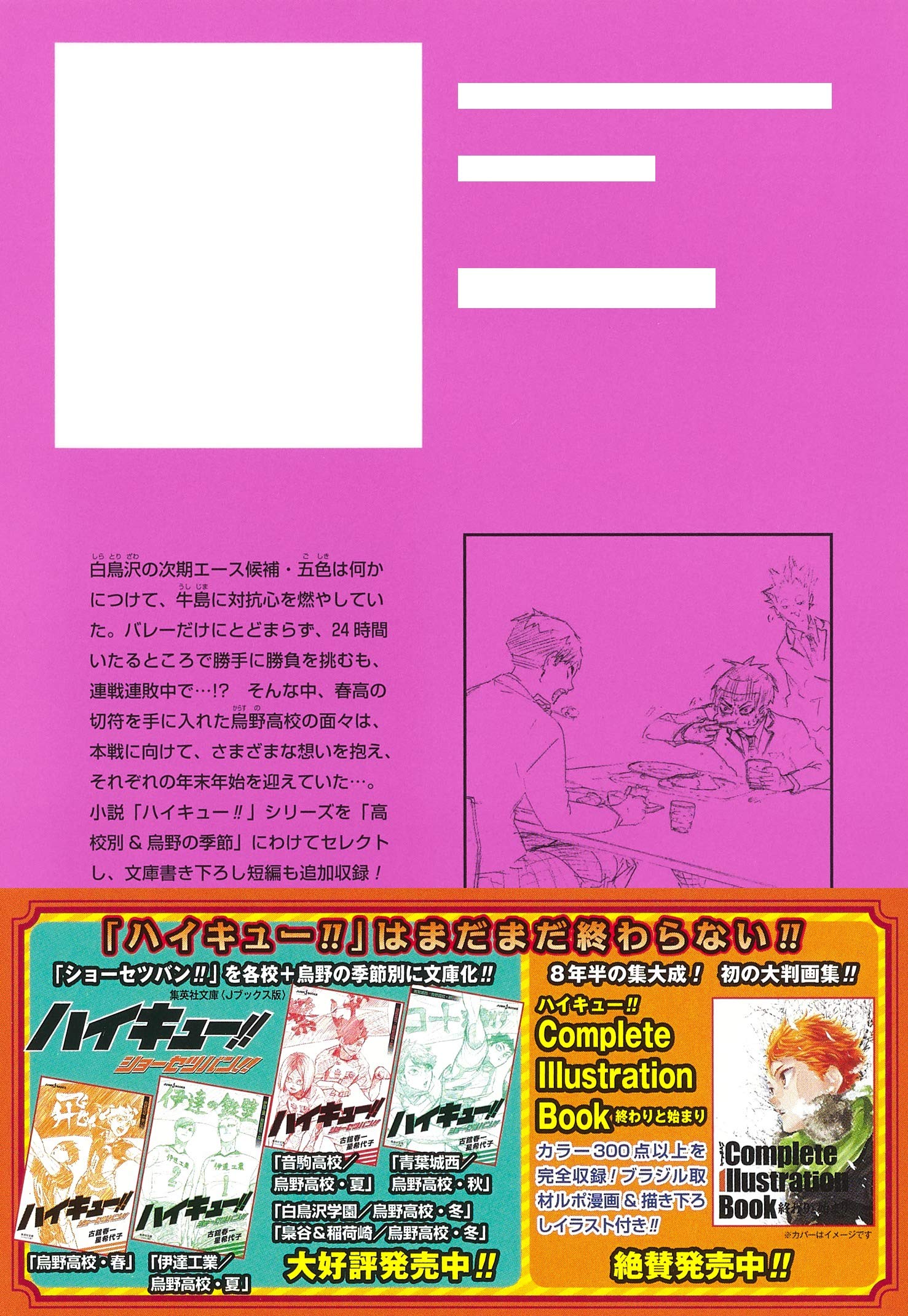 ハイキュー ショーセツバン 白鳥沢学園 烏野高校 冬 集英社文庫 コミック版 古舘 春一 星 希代子 配送料無料