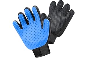 Maxpower Planet Pet Grooming Gloves for Dogs and Cats - Grooming Mitt for Dogs -Cat Gloves - Hair Removal Bruh - All Hair Types
