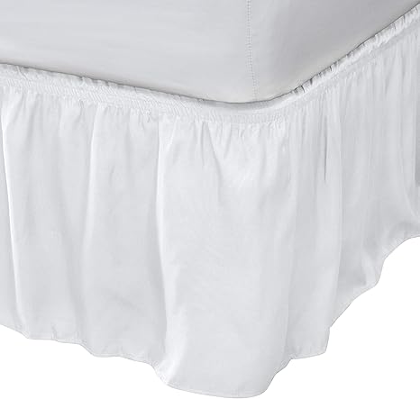 White bed skirt queen amazon Clearance