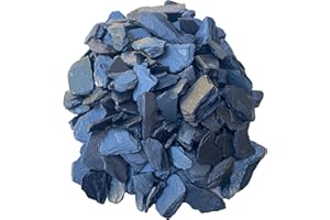 Awesome Aquatic Natural Black/Gray Slate 1-3 inch Rocks Stone for Aquascaping Aquariums, Landscaping Model, Terrarium & Vivarium Enclosures, Miniature & Fairy Garden, Models (10 lb 1-3 inch)