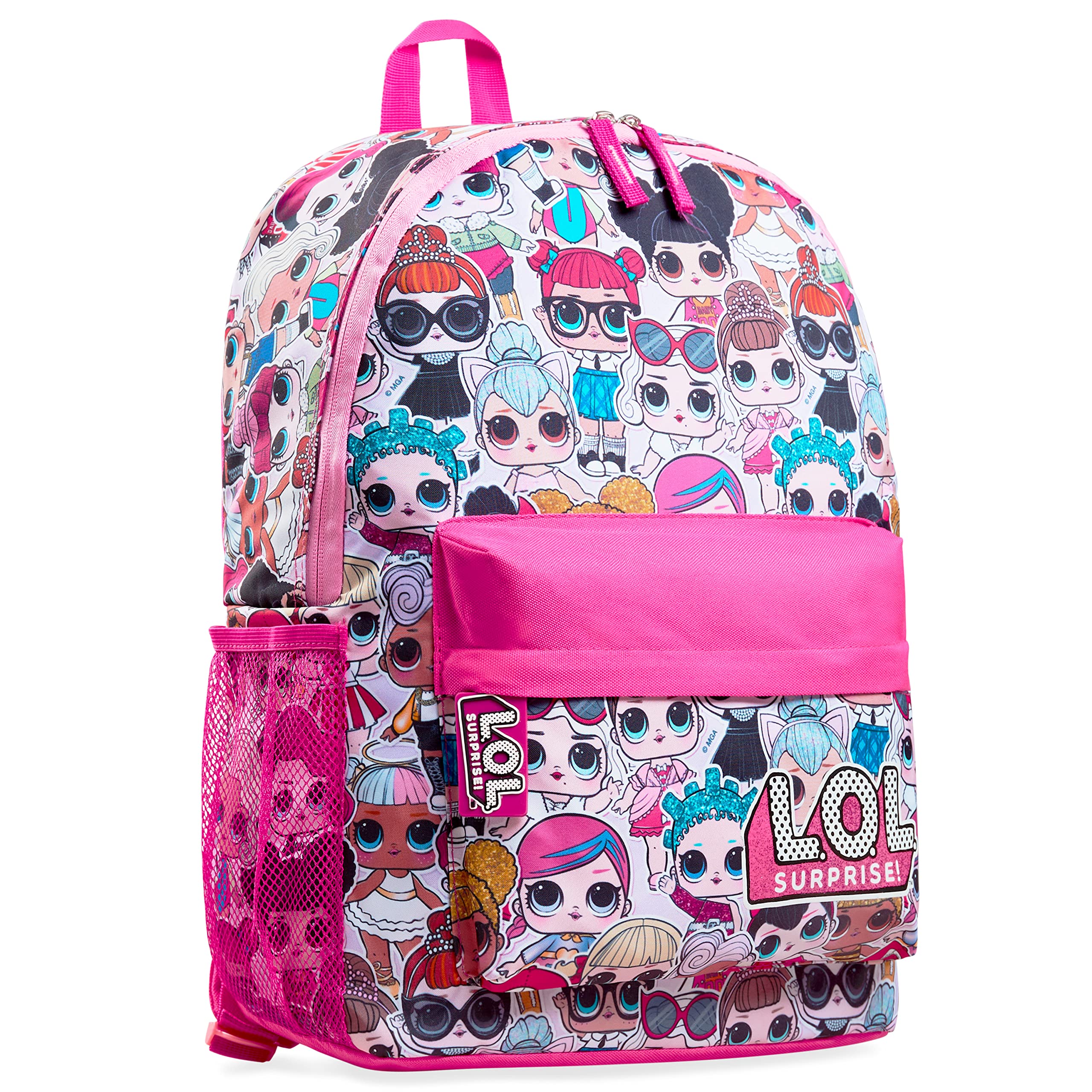 L.O.L. Surprise! Backpack for Kids, Travel Sports or School Bag - Girls Gifts (Pink)