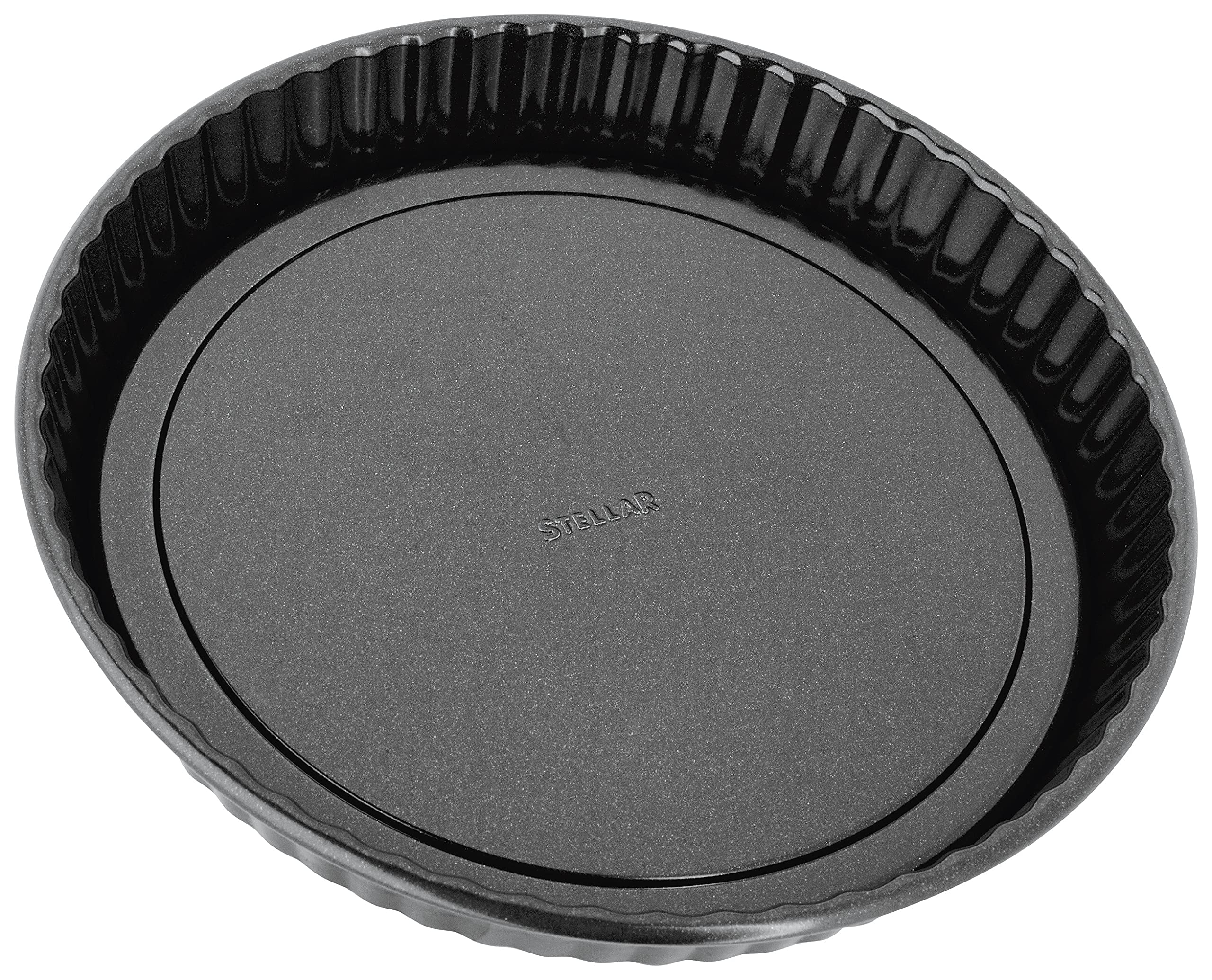Stellar Non-Stick 9" Fluted Flan Tin with Loose Base, Dishwasher Safe, 23cm x 3.5cm