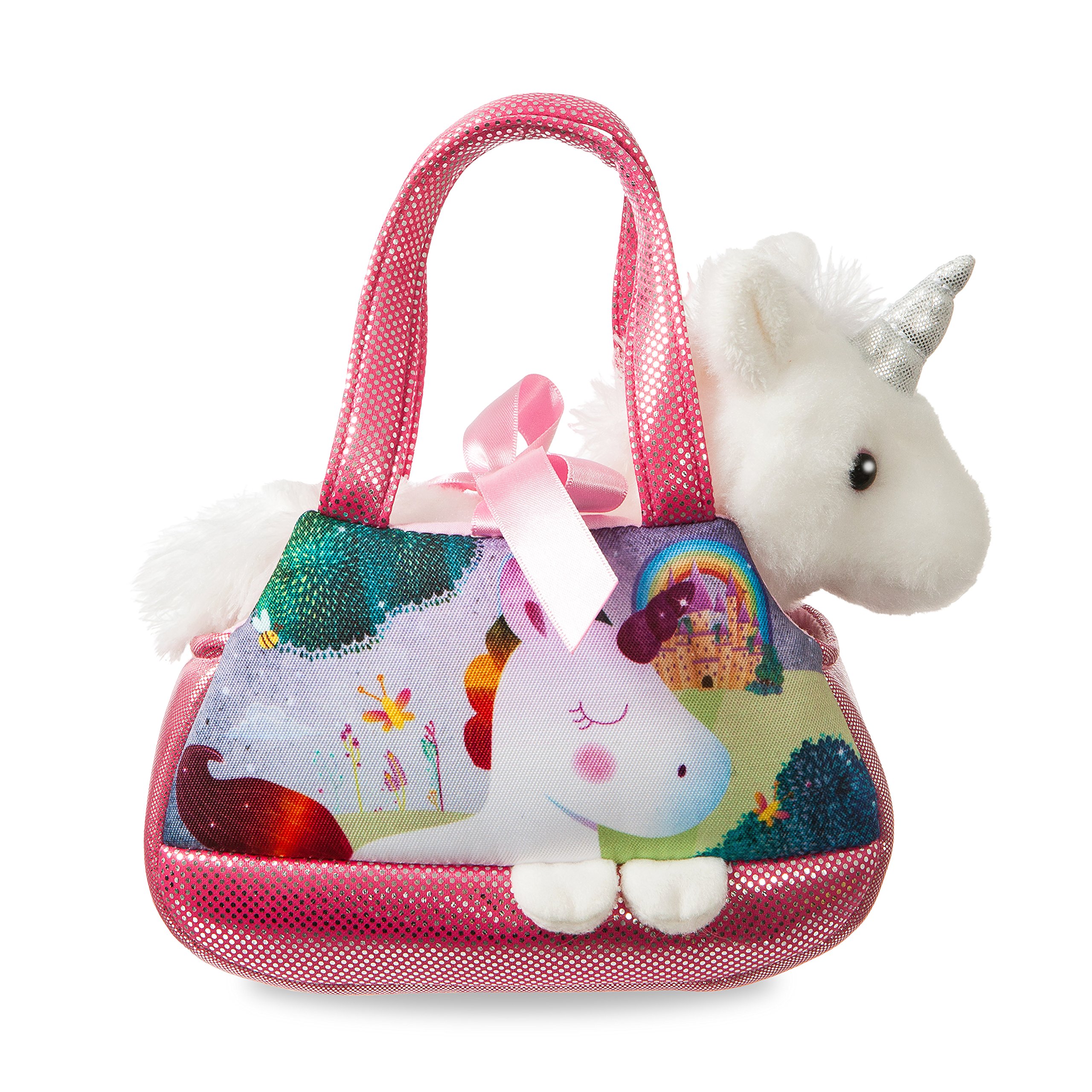 Aurora, 60961, Sparkle Tales, Melody Unicorn Fancy Pal, 8In, Pink and White