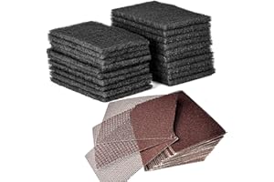 CUSINIUM 20-Pack Griddle Cleaning Pads + 40-Pack Grill Screens - Griddle Cleaning Accessories Bundle