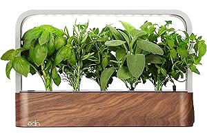 EDN SmallGarden with Basil SeedPods, Indoor Grow Smart Garden for iOS Devices - Fresh Home Grown Herbs, Plants and Flowers - Grow up to 10 Different Plants at Once