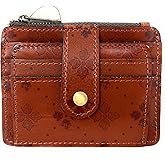 Patricia Nash Leather Cassis ID Card Case Wallet, Tan Signature Print