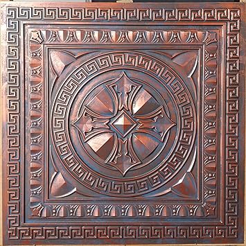 Ceiling Tiles Fake Tin Rustic Copper Cafe Pub Wall Panels Pl01