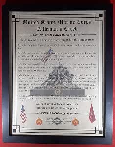Amazon.com: US Marine Corps Rifleman's Creed PERSONALIZED: Posters &amp; Prints