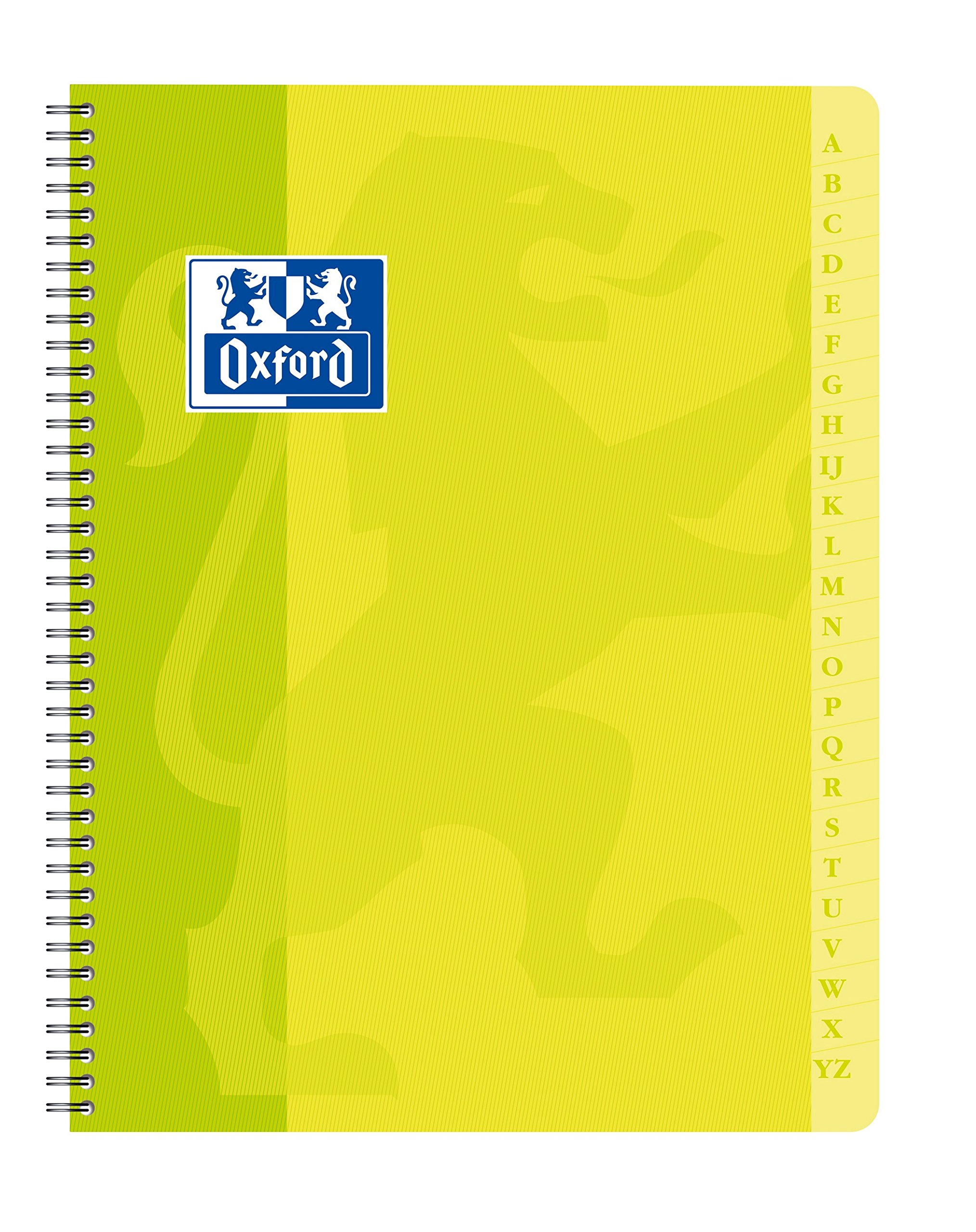 Oxford 100102669 Spiral Book 17 x 22 cm 100 Pages Small Squares 5 x 5-Assorted Colours