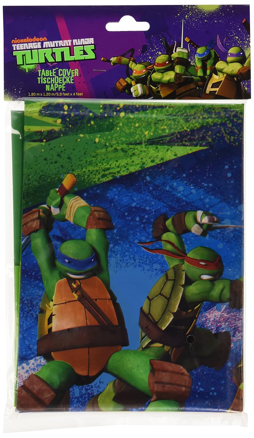 Amscan Plastic Tablecover - Tmnt