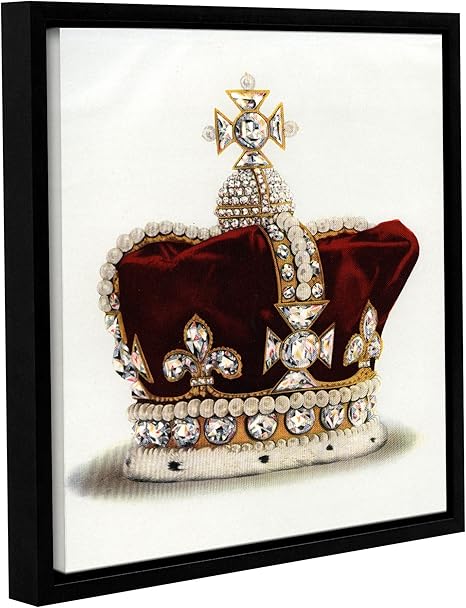 Amazon Com Artwall English School S The Crown Of Queen Mary Of Modena From The Crown Jewels Of England 1919 Gallery Wrapped Floater Framed Canvas 36 X 36 Posters Prints