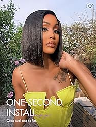 LUVME HAIR Bob Wig 100% Human Hair Wigs Glueless