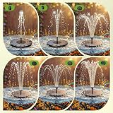AISITIN 2.5W Outdoor Floating Solar Fountain with 6 Nozzles view 4
