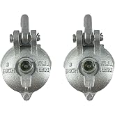 1 EA 2 EA Snatch Block, Yarding Block Wire Rope Cable Pulley 3" 4" 5" 6" (3" Yarding Block, 2 EA)
