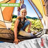 GEEZY Foil Camping Mat with Foam Lightweight Foldable Thermal Sleeping Pad view 4