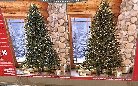 Costco 9 Ft Prelit Led Christmas Tree Color Lights And White Lights 9 Ft Amazon Ca Home Kitchen