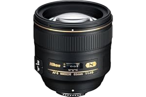 Nikon AF-S FX NIKKOR 85mm f/1.4G Lens with Auto Focus for Nikon DSLR Cameras - 85mm f/1.4, Black (2195)