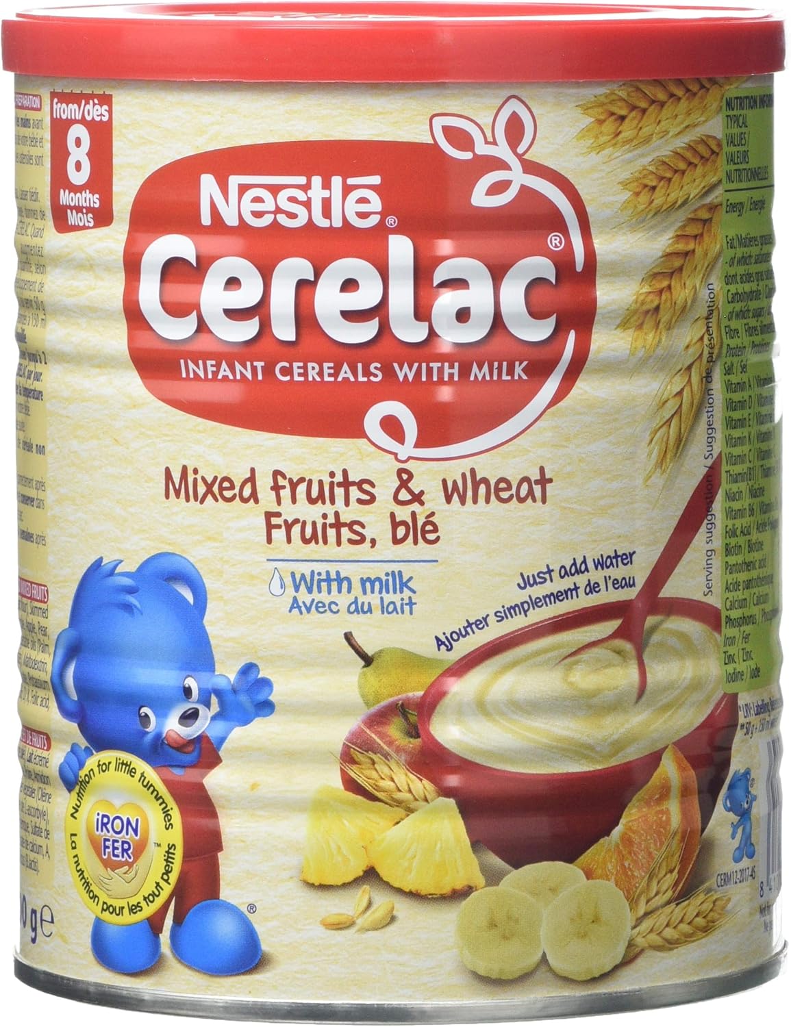 mixing baby cereal with water