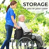 iMedic Deluxe Wheelchair Bag Black Back of Chair Backpack H37 x W33 x D18cm view 3