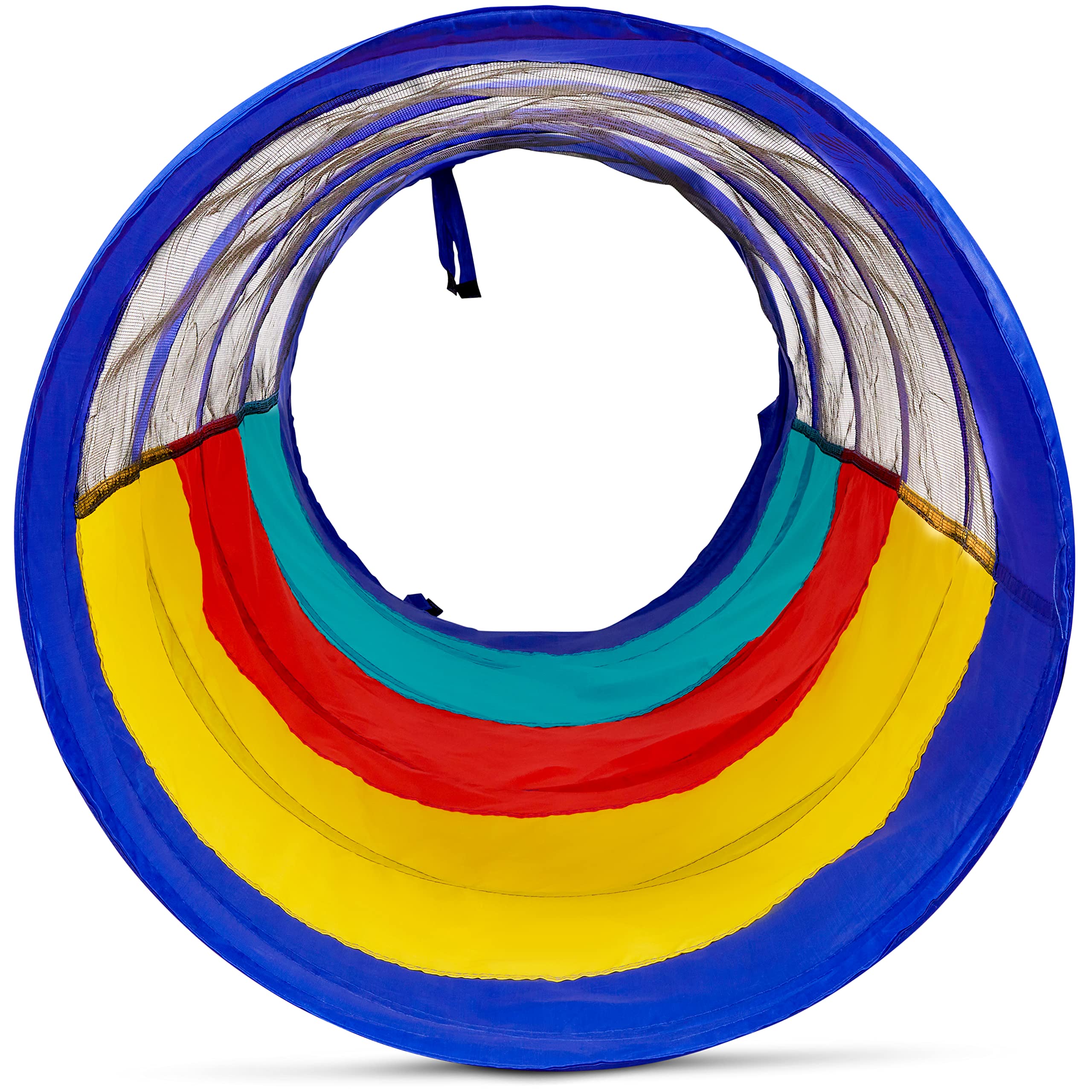 Kiddey Play Tunnel for Kids | Crawl Tunnels with See Through Sides | Outdoor & Indoor Multicolored Tent for Dogs, Toddlers, and Babies | Pop Up Baby Crawling Backyard Tunnel | Balls NOT Included