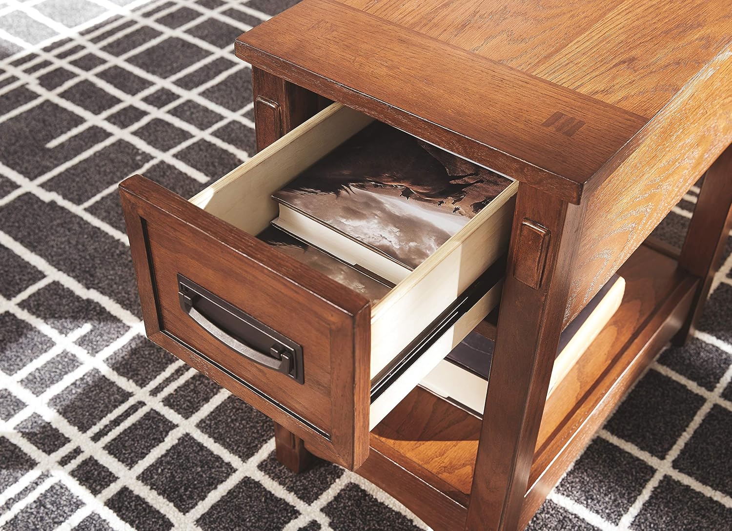Signature Design by Ashley Breegin Chair Side End Table Multi: Kitchen & Dining