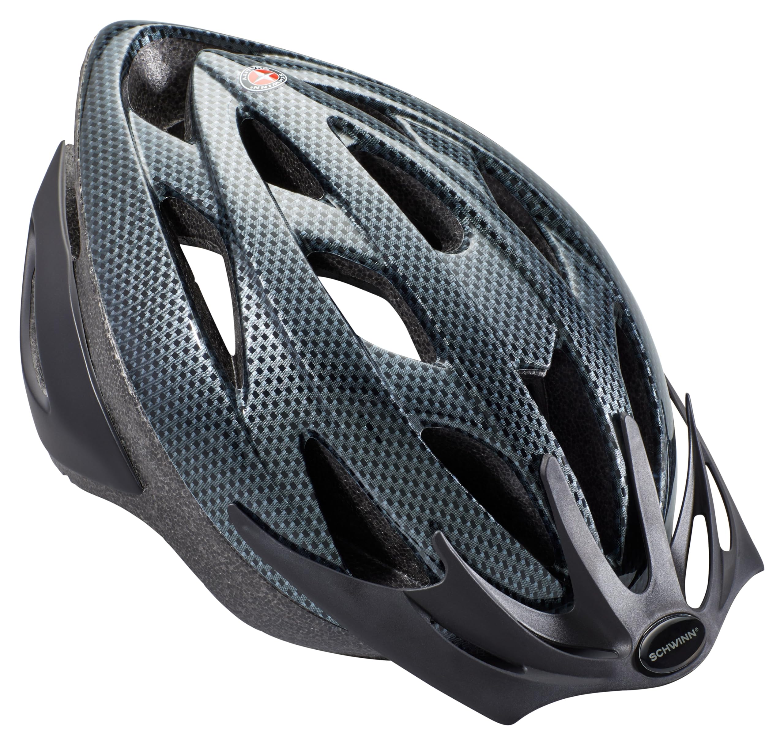 Photo 1 of Schwinn Thrasher Helmet for Kids, Carbon, Size 55 - 58 cm, for Kids 8-14, Lightweight Microshell, Adjustable Dial and Straps, Interior Padding, 20 Air Vents, Removable Visor, Helmet for Boys and Girls
