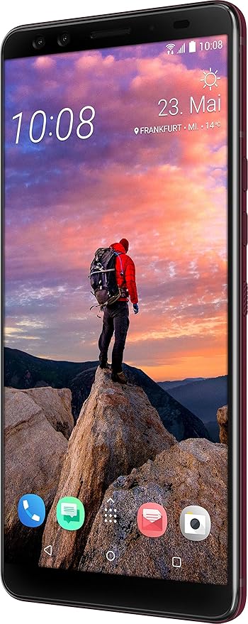 HTC U12+ Smartphone (15,24 cm (6 Zoll) Super LCD-Display, 64 GB interner Speicher und 6 GB RAM, Wasserdicht nach IP68, Dual-S