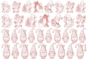 Underglaze Transfers, Ceramic Decals - Gnome | Sanbao Studio (19 x 13 inch) (Red)