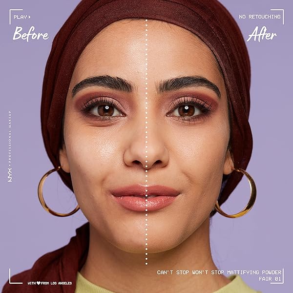 NYX PROFESSIONAL MAKEUP CAN’T STOP WON’T STOP MATTIFYING PRESSED POWDER – FAIR