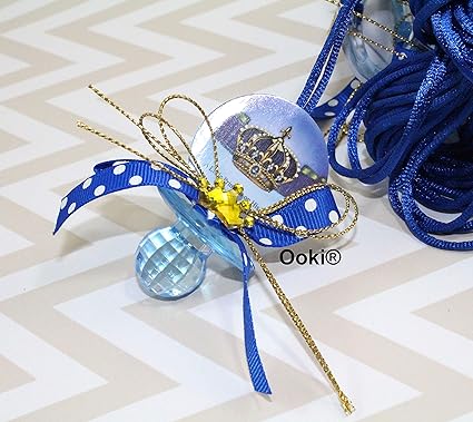 Amazon Com Royal Crown King And Queen Polka Dot Acrylic Pacifier