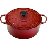 Le Creuset Enameled Cast Iron Signature Round Dutch Oven, 5.5 qt., Cerise