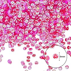 Mandala Crafts 20000 Hot Pink Sequins for Crafts