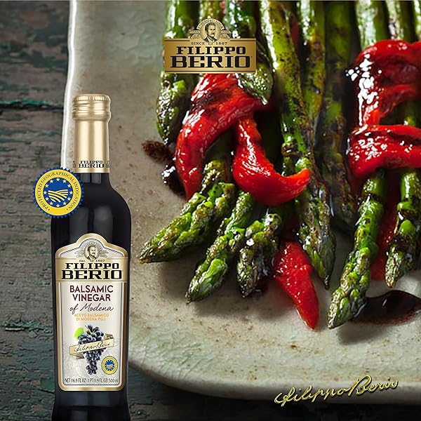 FILIPPO BERIO BALSAMIC VINEGAR OF MODENA 8.4 FL. OZ. GLASS BOTTLE, GLUTEN FREE, LACTOSE FREE, NON-GMO
