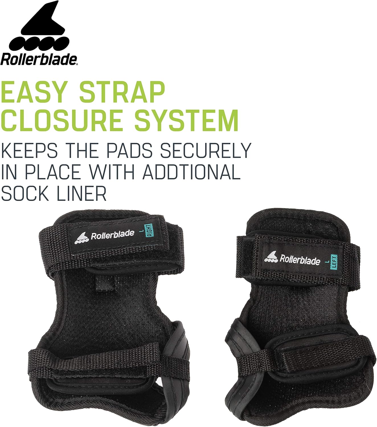 Rollerblade Skate Gear Wrist Pad Protective Gear, Unisex, Multi Sport Protection, Black : Sports & Outdoors