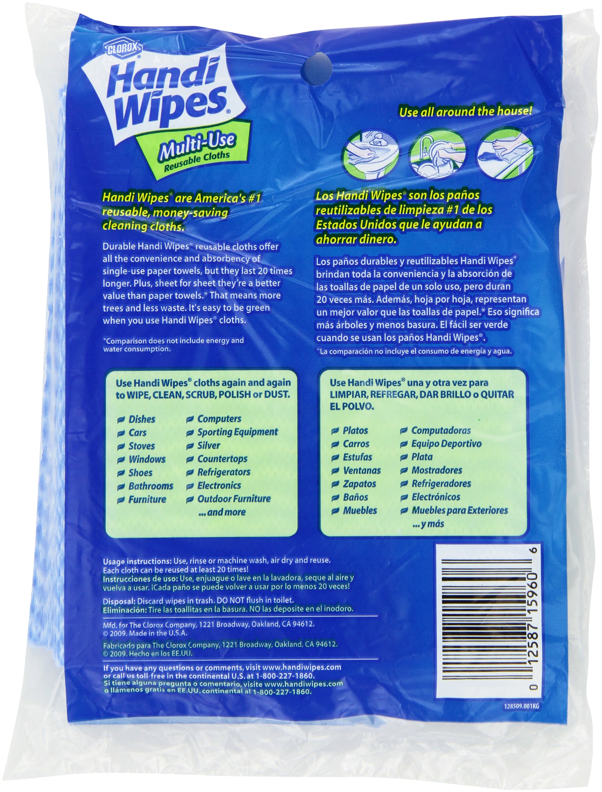 Galleon Clorox Handi Wipes MultiUse Reusable Cloths, 6 Count (Pack Of 5)