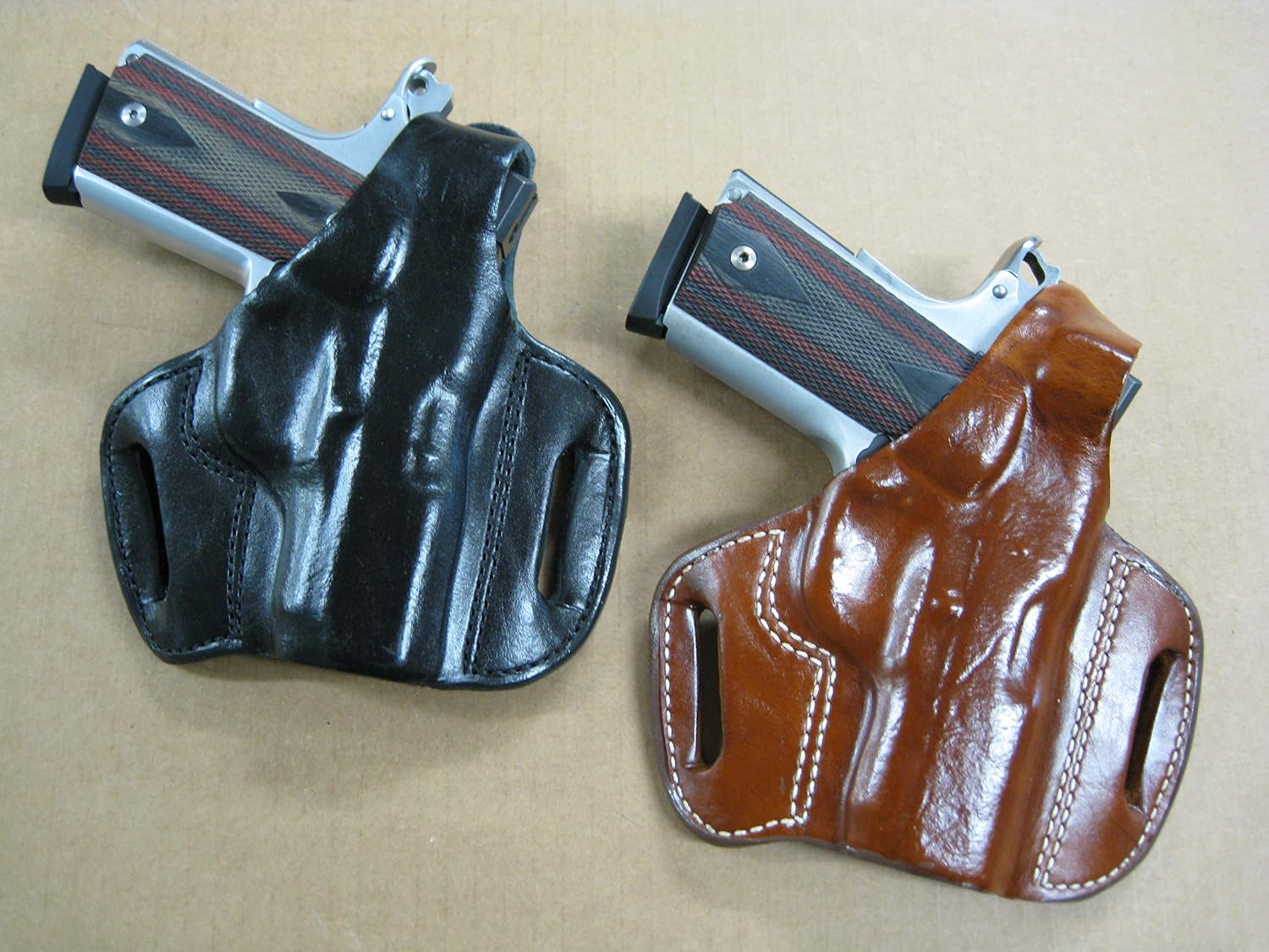 Azula Gun Holsters Leather 2 Slot Molded Thumb Break