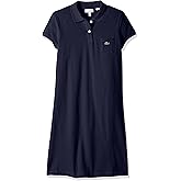 Lacoste Girls' Classic Pique Polo Dress with Pocket
