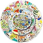 50 Packs Australia Stickers Water Bottles Laptop Phone Computer Guitar Skateboard Hydroflasks Australia Vinyl Sticker Waterproof Aesthetic Trendy Decals for Kids Teens Girls Adults