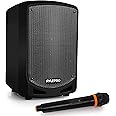 Pyle Bluetooth Karaoke PA Speaker - Indoor / Outdoor Portable Sound System with Wireless Mic, Audio Recording, Rechargeable B