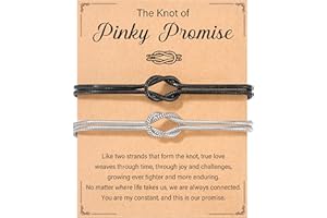 Tarsus Matching Couples Bracelets Love Knot Relationship Jewelry Christmas Birthday Anniversary Couples Gifts for Him Her Boyfriend Girlfriend