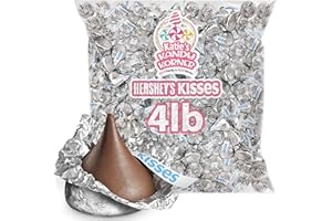 KATIE’S KANDY KORNER Hersheys Kisses Individually Wrapped Milk Chocolate Candy Bite-Size Bulk Delicious Treats for Halloween, Birthdays, Christmas, Easter - 4 Lb