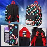 Marvel Spider-Man Backpack Kids Teens Rucksack School Bag Black AOP view 6