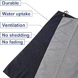 Yizerel 2 Pack 16x24 Tri-fold Golf Towel Microfiber with Carabiner Clips view 4