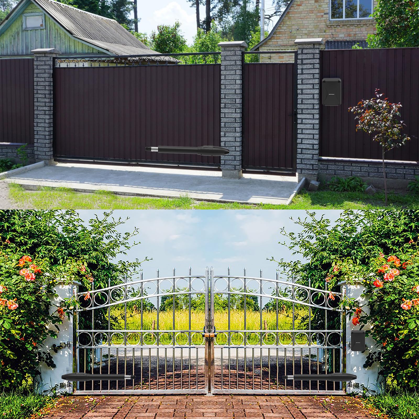 Hanging Operating Gate Mua GATEXPERT SW300DC Dual Swing Gate Opener with Electronic Limit for ...